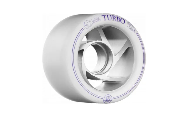 Rollerbones Turbo Wheel Clear Aluminium Hub 62 Mm 92a Sort 8pk