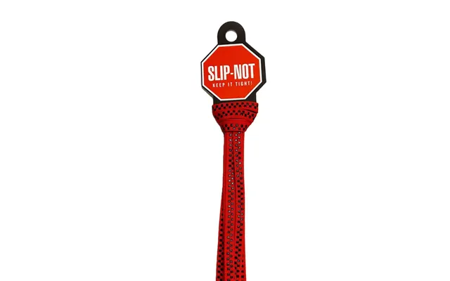 Sure-grip Slip Not Snørebånd - Rød Sort Tern