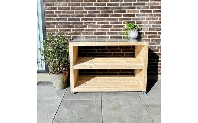 Arbejdsbord Af Brede Traller Nye Traller 120 Cm Med Topplade
