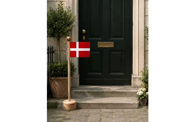 Dannebrogsflag I Træ - 100 Cm