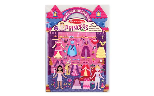 Melissa & Doug Klistermærkesæt, Genanvendelige - Prinsesse