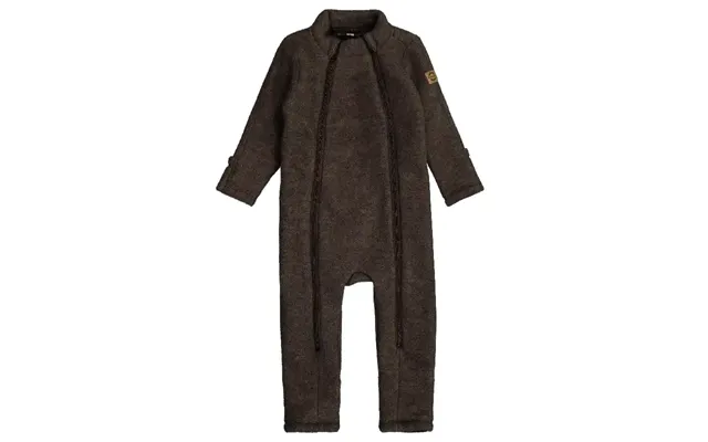 Mikk-line Ulddragt - Dark Brown Melange