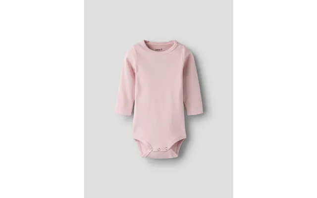Name It Langærmet Ensfarvet Body, Str. 56-92 - Lyserød