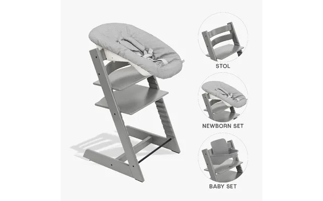 Stokke Tripp Trapp Bundle - Højstol, Babyset Og Newborn