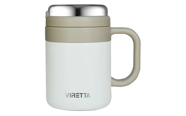 Viretta Premium Kaffe & Te Termokop Til Rejse - Hvid