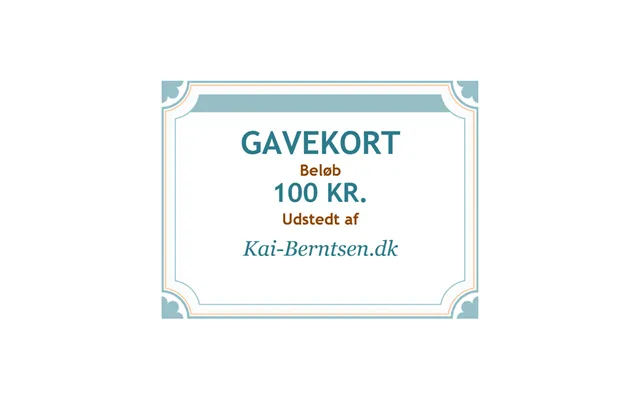 Gavekort På 100 Kr.