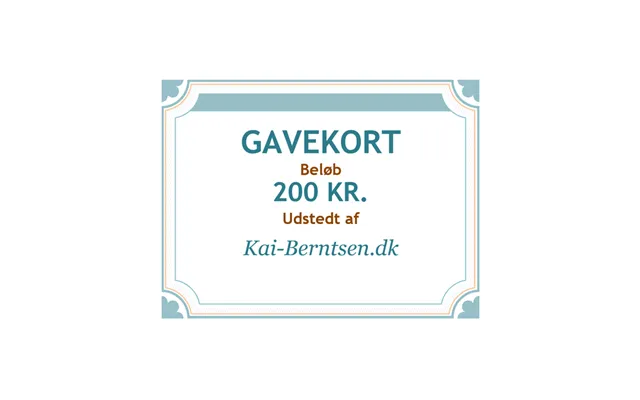 Gavekort På 200 Kr.