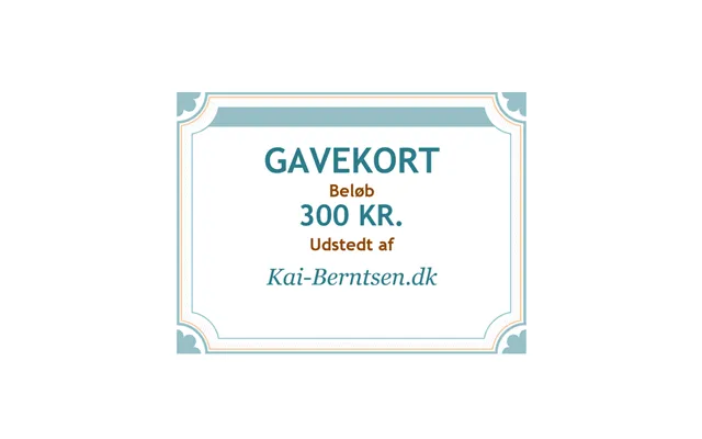 Gavekort På 300 Kr.