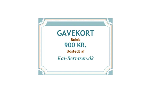 Gavekort På 900 Kr.
