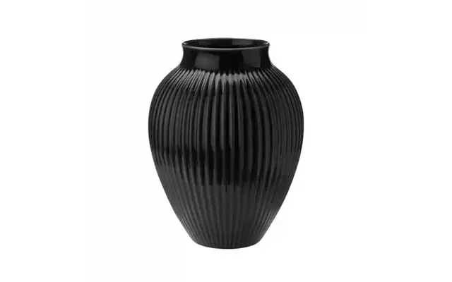 Knabstrup Vase - Ripple Black