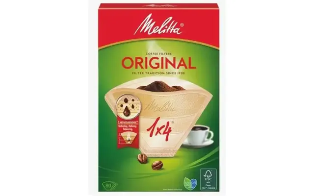 Melitta Original Kaffefilter 1x4 Ubleget