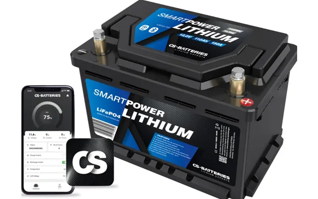 110 Ah. Lithium Batteri Smartpower Prismatic 1408wh Heat