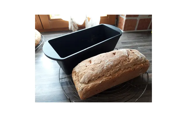 2-i-1 Støbejernsbrødform 2,4 Ltr. 36 X 15 Cm.
