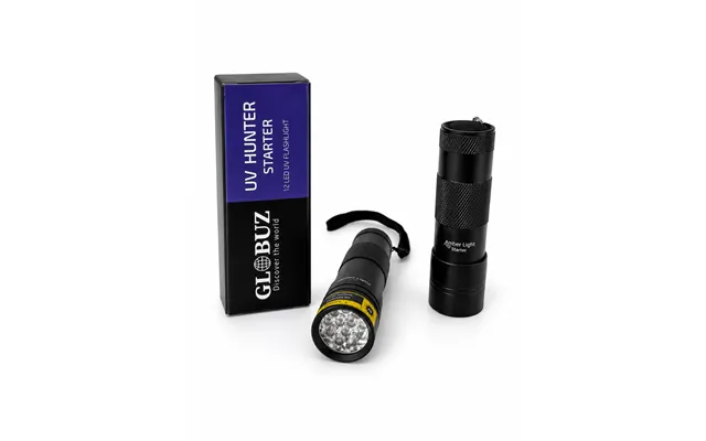 395 Nm Kompakt Uv-lygte Til Begyndere - Amber Light Starter 12 Dioder