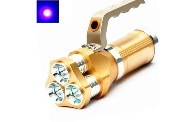 395 Nm Uv-lygte Med Direkte Opladning - Amber Eye Gold 30w Sæt