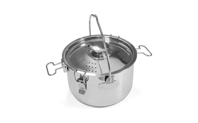 Multi Gryde 4-i-1 2 Liter Robust Gryde I Rustfrit Stål Til Bål - Gas Og Induktion