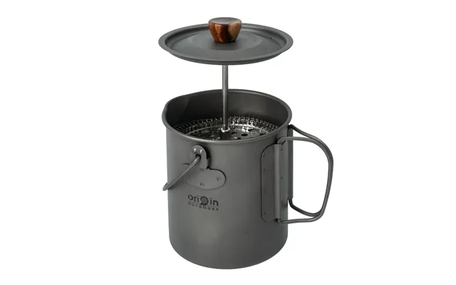Outdoors Titanium French Press 3-i-1 Letvægts Kaffestempelkande 750 Ml