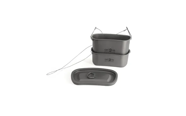 Premium Titanium Grydesæt 750 Ml 400 Ml Ultralight Bålsæt Med Ophæng