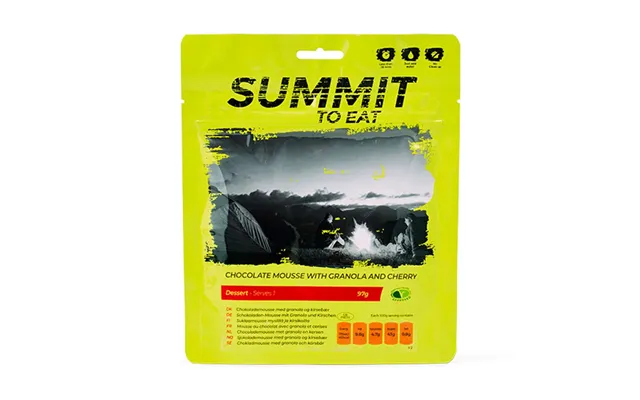 Summit To Eat Menu Chokolademousse Med Granola Og Kirsebær