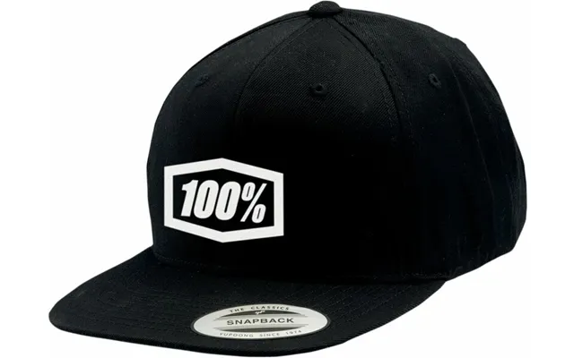 100% Snapback Kasket Sort Hvid
