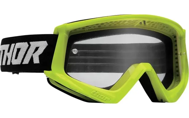 Thor Combat Racer Neon Gul Sort Cross Briller