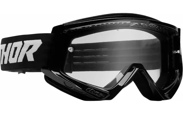 Thor Combat Racer Sort Hvid Cross Briller Med Klart Glas