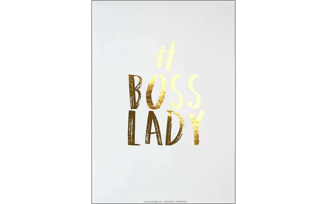 A3 Plakat - Boss Lady Guld