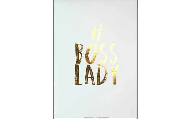A4 Plakat - Boss Lady Guld