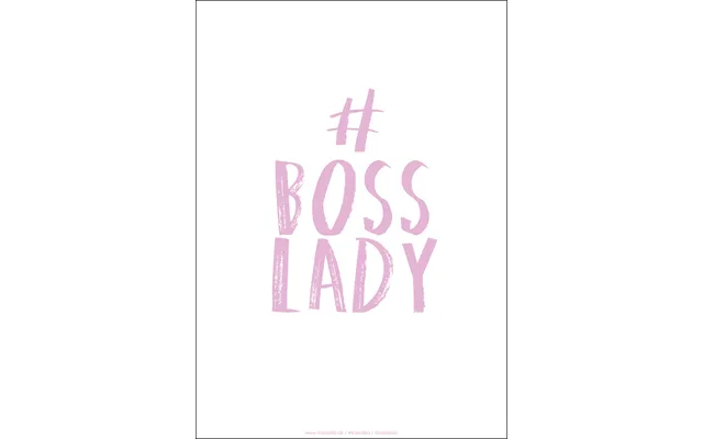A4 Plakat - Boss Lady Pink