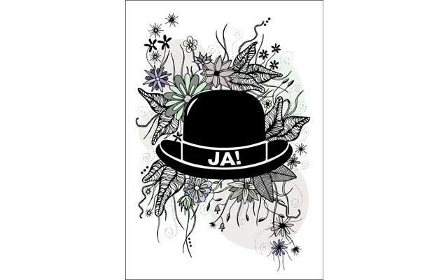 Blomster Jahat - Kort Plakat-a3
