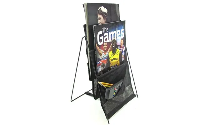 Black 3 Pocket Magazine Rack For Camping Motorhome Caravan Bladholder