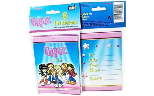 Bratz - Party Invitations3 With Envelopes