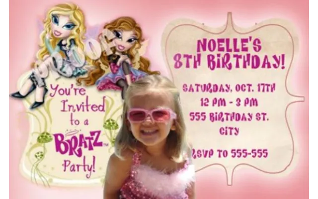Bratz - Party Invitations4 With Envelopes