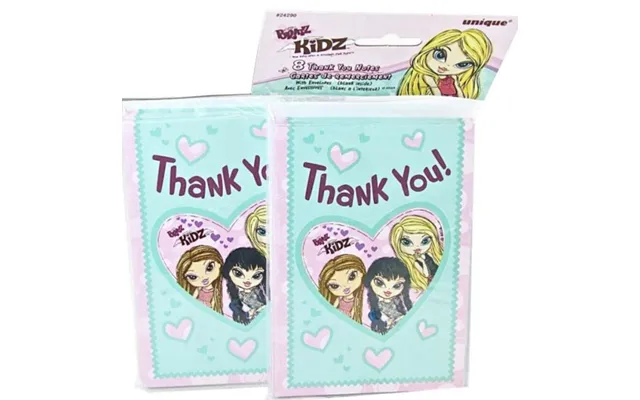 Bratz - Party 'thank You Notes3' With Envelopes