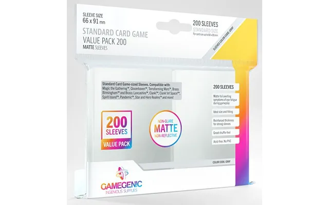 Gamegenic - Matte Sleeves Standard Card Game Size