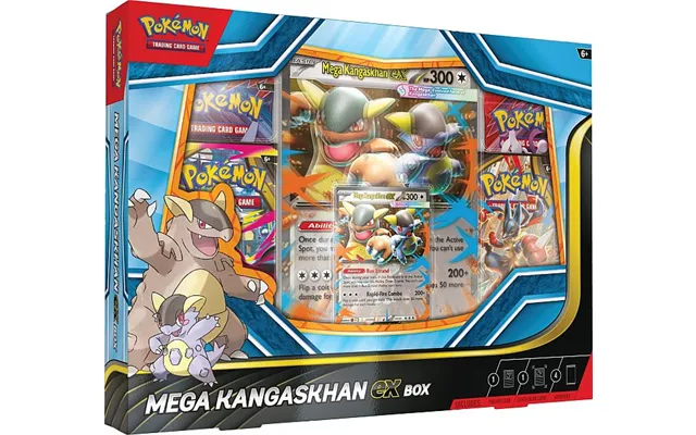Pokemon Ex Box Mega Kangaskhan Ex 2025 4 Boosters