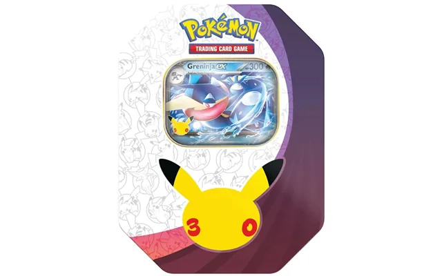 Pokemon Tin Kasse 2026 Fall Greninja Ex - Mega Evolution 30th Celebration Collector's Tin Box 4 Boosters