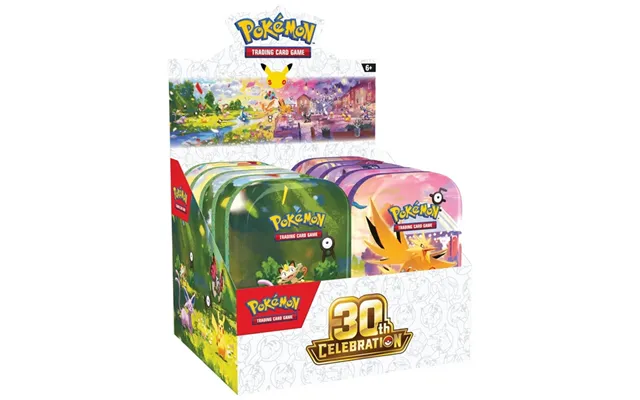 Pokemon Tin Kasse - 2026 Fall Mega Evolution 30th Celebration Mini Tins Display