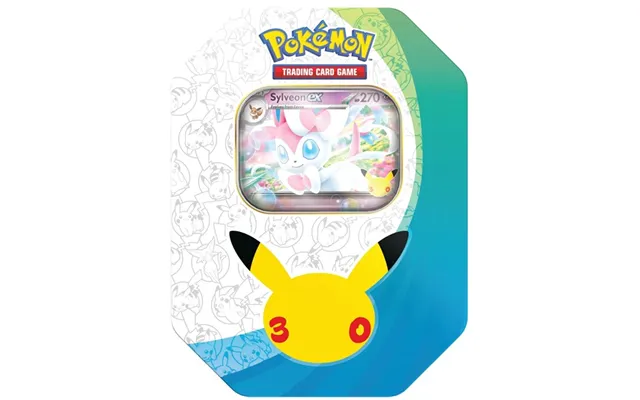 Pokemon Tin Kasse 2026 Fall Sylveon Ex - Mega Evolution 30th Celebration Collector's Tin Box 4 Boosters