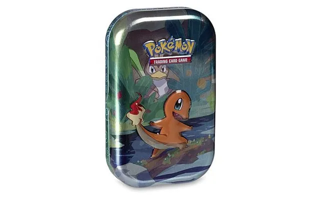 Pokemon Tin Kasse - Kanto Friends Mini Tin Charmander 2 Boosters, Billedkort & Mã Nt