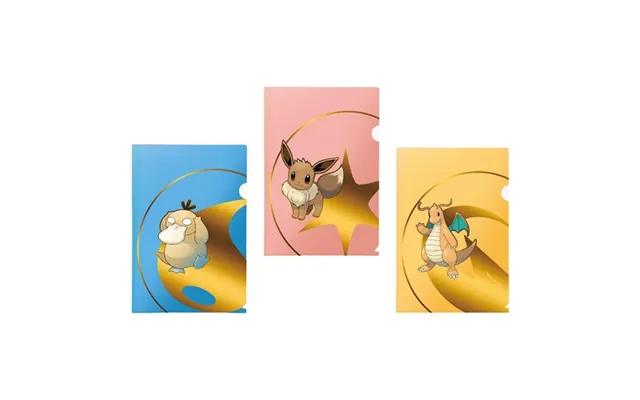 Pokemon Tournament Portfolio Chartek - Series 2 3-pack Psyduck, Eevee, Dragonite