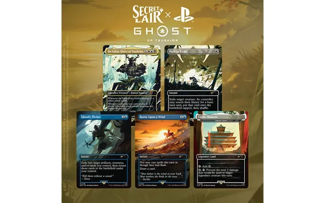 Secret Lair Drop Series 2025 The Playstation Superdrop Secret Lair X Ghost Of Tsushima Regular