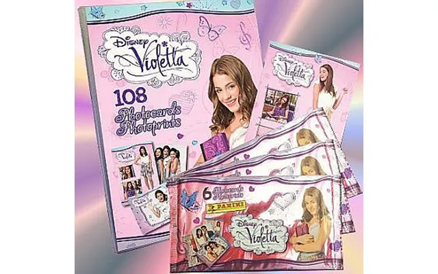 Super Disney Violetta - Photocard Startersã T Mappe 3 Booster Packs Album