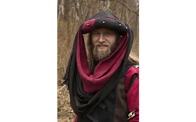 Turban Jafar - Epic Black Dark Red Â Epic Armoury Â Small-medium Â Live Rollespil