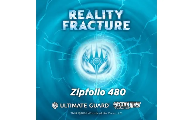 Ultimate Guard 12 24-pocket Zipfolio Mappe, 480 Kort Xenoskin Magic The Gathering - Reality Fracture White Rare Black Ra