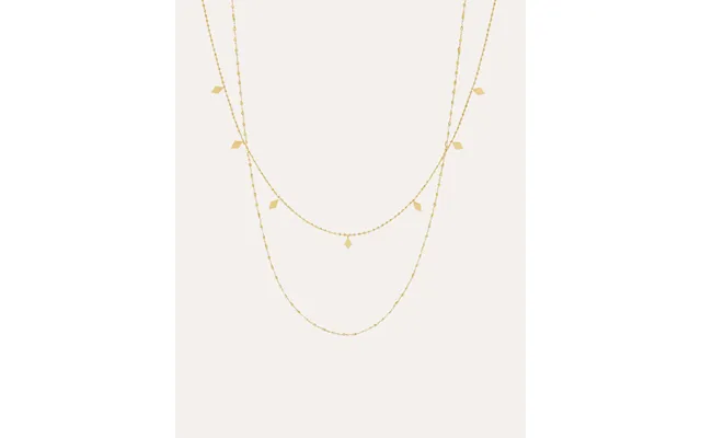Harlequin Duo Necklace - Forgyldt
