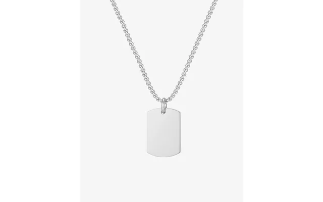 Tag Necklace - Sølvfarvet