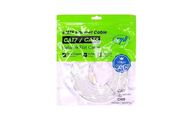 Fladt Cat7 Kabel Til Stabil Forbindelse 10 Gbps - 5m