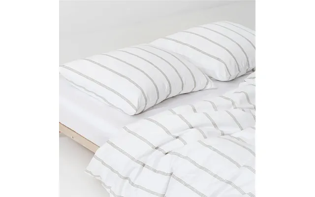 Flow - Økologisk Sengetøj 140x220 Hvid Beige