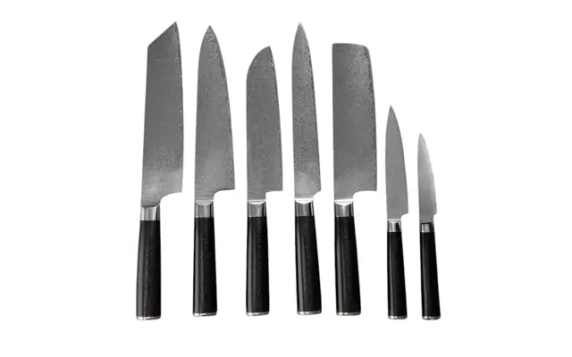 Damaskus Knivsæt 7 Knive